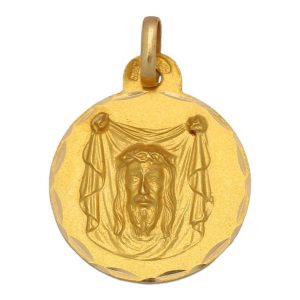 Medalla oro 18kl santa faz – 17mm