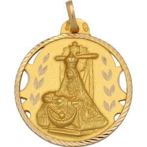 Medalla oro 18kl v. de las angustias – 30mm