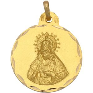 Medalla oro 18kl v. de la macarena – 21mm