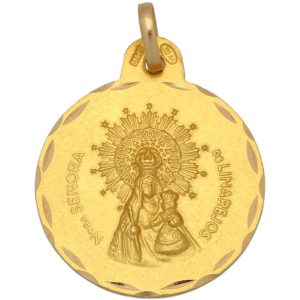 Medalla oro 18kl v. de linarejos – 21mm
