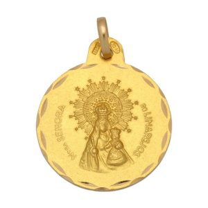 Medalla oro 18kl v. de linarejos – 17mm