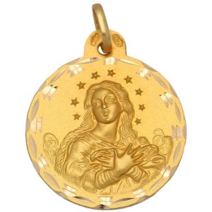 Medalla oro 18kl v. de la purisima – 23mm