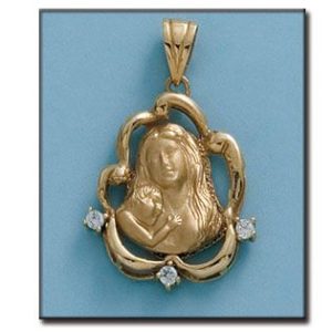 Colgante oro 18kl de la madre – 22x28mm