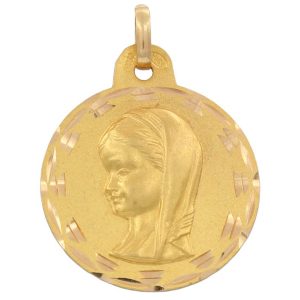 Medalla oro 18kl v. niña – 21mm