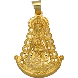 Medalla oro 18kl v. del rocio – 38x53mm