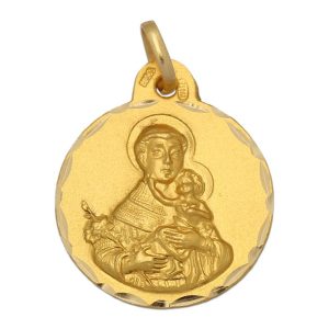 Medalla oro 18kl san antonio – 19mm