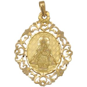 Medalla oro 18kl v. de cortes – 29x40mm