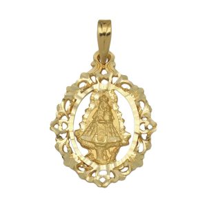 Medalla oro 18kl v. de cortes – 21x29mm