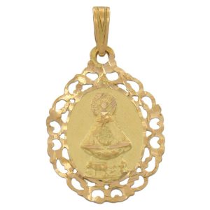 Medalla oro 18kl v. de lidon – 19x26mm