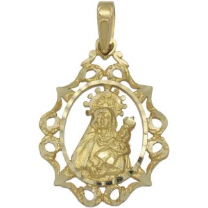 Medalla oro 18kl santa ana – 23x32mm