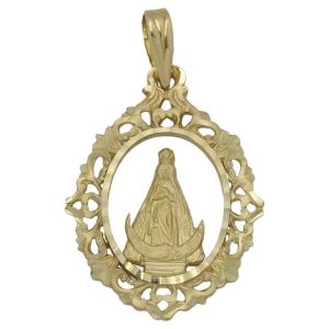 Medalla oro 18kl v. del olmo – 22x29mm
