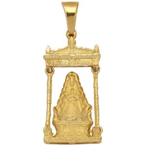 Medalla oro 18kl v. del rocio con palio