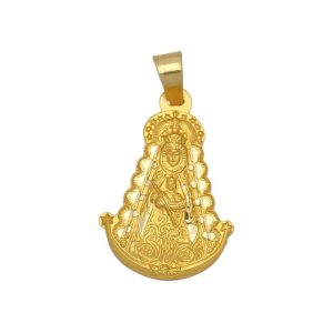 Medalla oro 18kl v. del rocio – 19x28mm