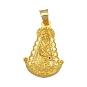Medalla oro 18kl v. del rocio- 26x37mm