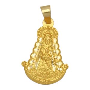 Medalla oro 18kl v. del rocio- 30x42mm