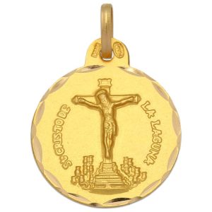 Medalla oro 18kl c. de la laguna – 21mm