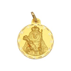 Medalla oro 18kl v. candelaria – 15mm