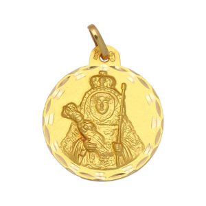 Medalla oro 18kl v. candelaria – 17mm