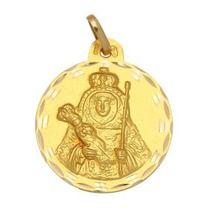 Medalla oro 18kl v. candelaria – 21mm