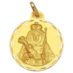 Medalla oro 18kl v. candelaria – 23mm