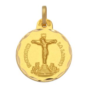 Medalla oro 18kl c. de la laguna – 19mm