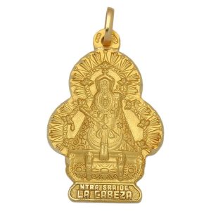 Medalla oro 18kl v.de la cabeza- 22x34mm