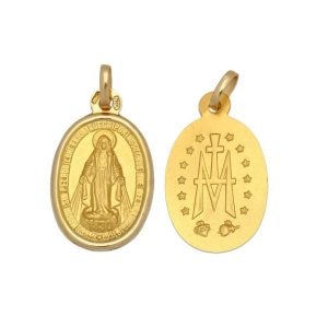 Medalla oro 18kl v. milagrosa – 11x18mm