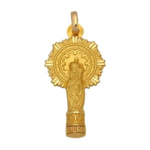 Medalla oro 18kl v. del pilar – 17x34mm