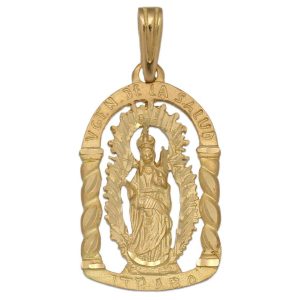 Medalla oro 18kl v. de la salud – 16x26mm