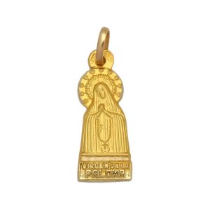 Medalla oro 18kl v. de la paloma – 10x24mm