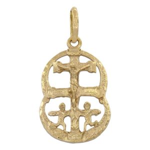 Cruz oro 18kl de caravaca – 17x28mm