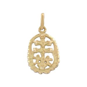 Cruz oro 18kl de caravaca – 14x21mm