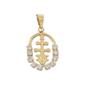 Cruz oro 18kl de caravaca – 14x20mm