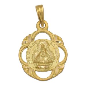 Medalla oro 18kl v.de la cabeza- 19x24mm