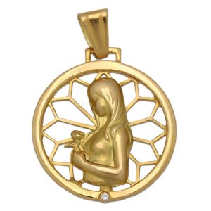 Medalla oro 18kl de la madre – 23mm