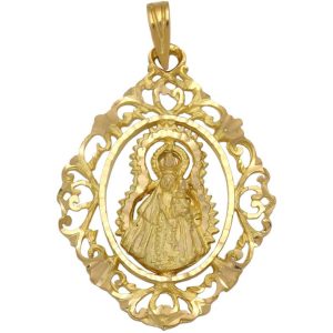 Medalla oro 18kl v.de la estrella-27x37mm