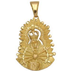 Medalla oro 18kl v. de los dolores – 23x34mm