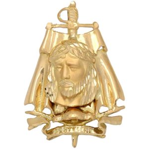 Medalla oro 18kl cristo de los toreros