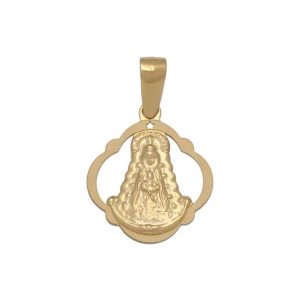 Medalla oro 18kl v. del rocio – 15x17mm