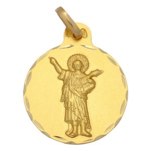Medalla oro 18kl san pancracio – 21mm
