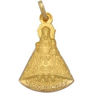 Medalla oro 18kl v. de covadonga – 19x29mm