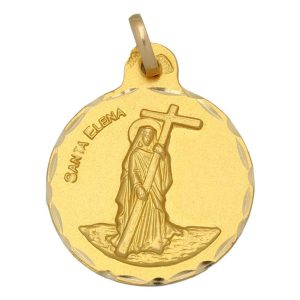 Medalla oro 18 kl santa elena – 21mm