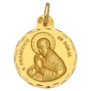 Medalla oro 18kl san francisco de borja
