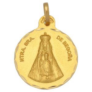 Medalla oro 18kl virgen de begoña – 21mm