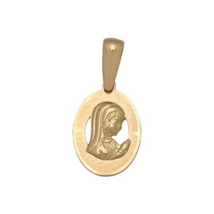 Medalla oro 18kl v. niña – 10x14mm