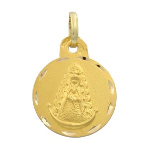Medalla oro 18kl v. del rocio – 16mm