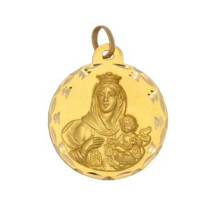 Medalla oro 18kl v. del carmen – 21mm