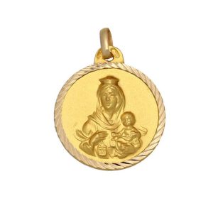 Medalla oro 18kl v. del carmen – 20mm