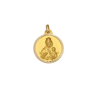 Medalla oro 18kl v. del carmen – 14mm