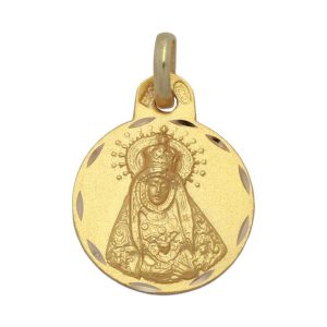 Medalla virgen de los dolores oro 18kl – 17 mm